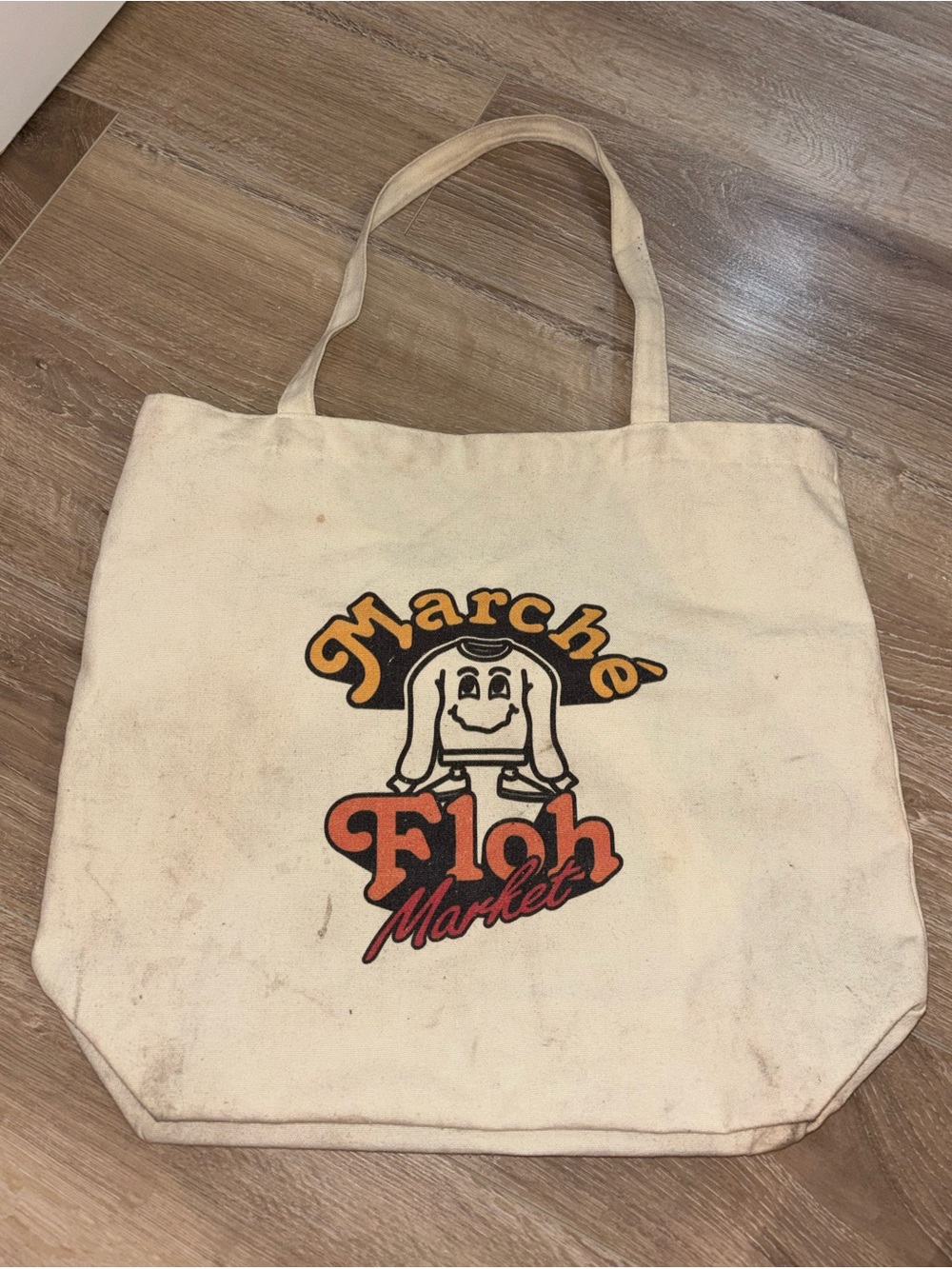 Marche Floh Market Canvas Tote Bag